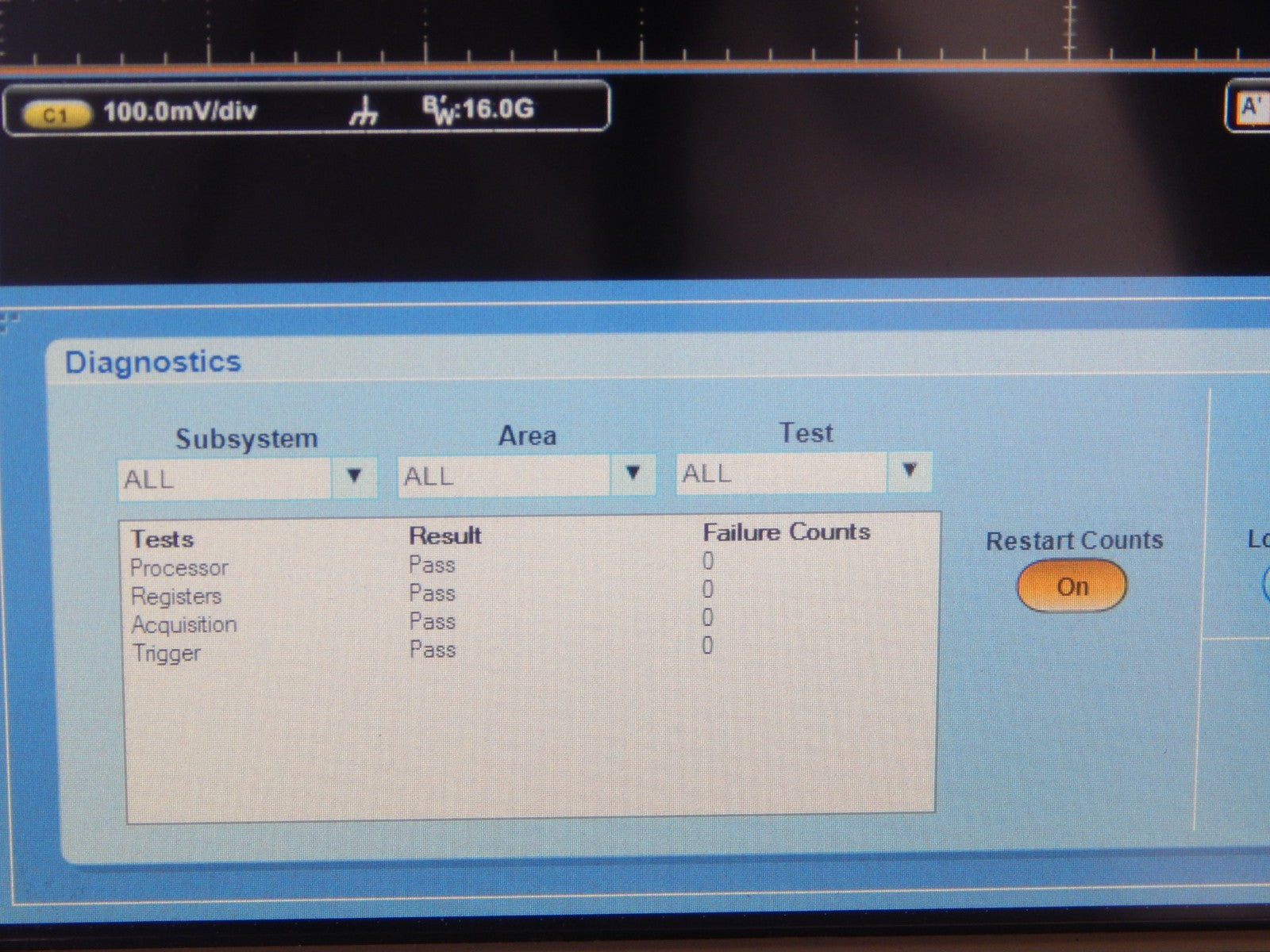 Tektronix DSA71604C 16Ghz 100GS/s Oscilloscope option loaded, s/n B010111 Tektronix DSA71604C 16Ghz 100GS/s Oscilloscope option loaded, s/n B010111